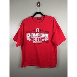 Ohio State Buckeyes 2010 Big Ten Champions T-Shirt Red Adult XL Basketball